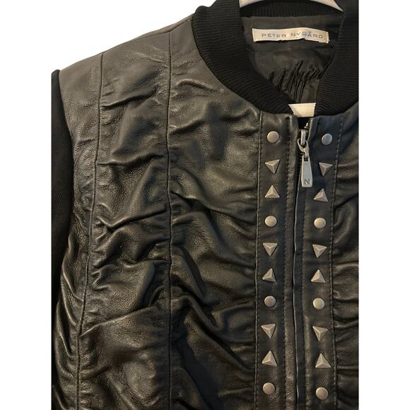 Leather and Cloth Peter Nyard jacket women’s size medium like new!! - Picture 2 of 5